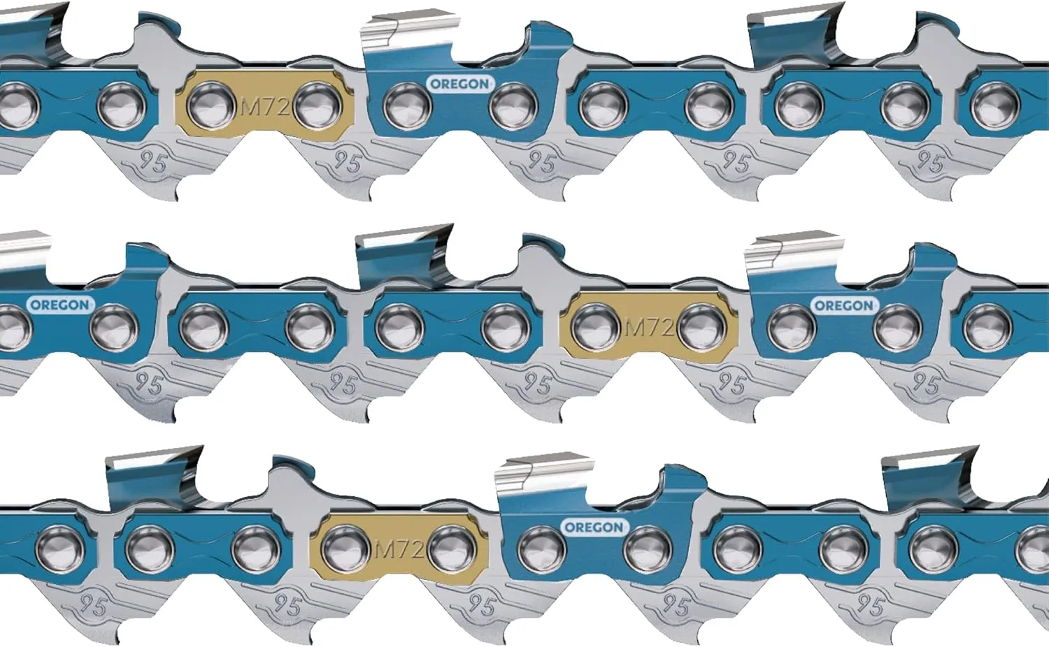 Oregon M72 SpeedCut Chainsaw Chain 3-Pack for 18-Inch Bar -72 Drive Links – fits Husqvarna, Dolmar, Jonsered and More