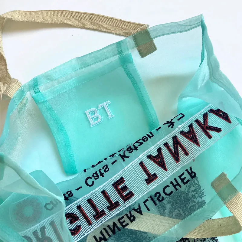Organza Embroidery Cat Bag
