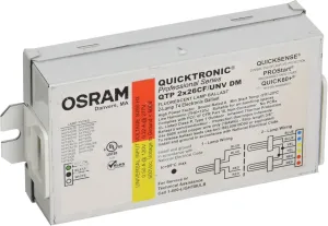 OSRAM SYLVANIA Sylvania Compact Fluorescent Ballast with Bottom Or Side Leads Qtp/2X26/Cf/Unv-645613