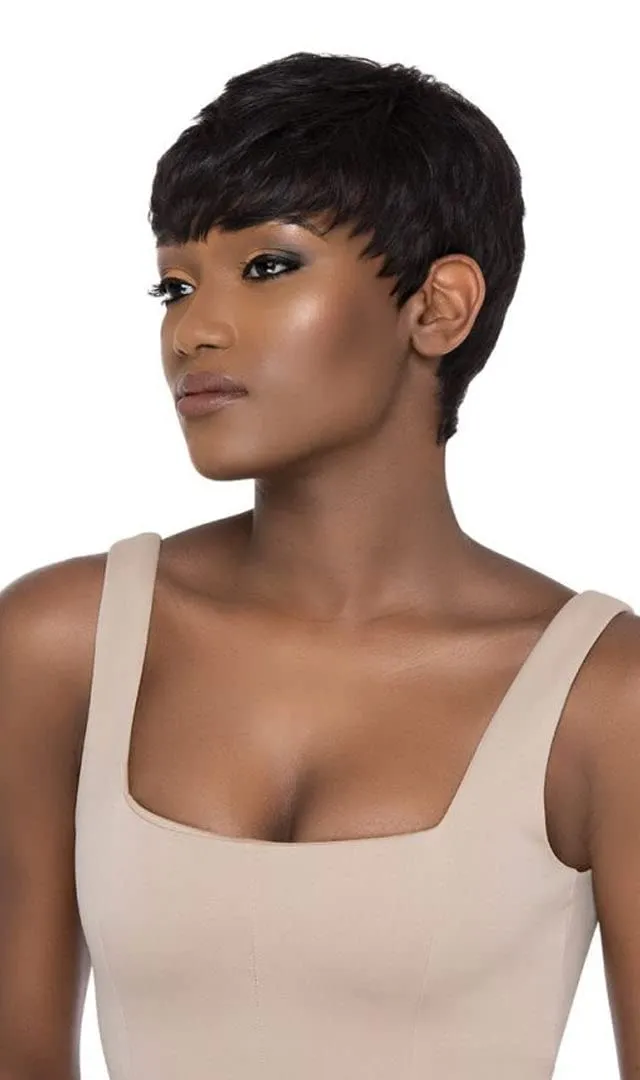 Outre Human Hair Wig Duby Wig Pixie Mohawk (DEEP BLUE)