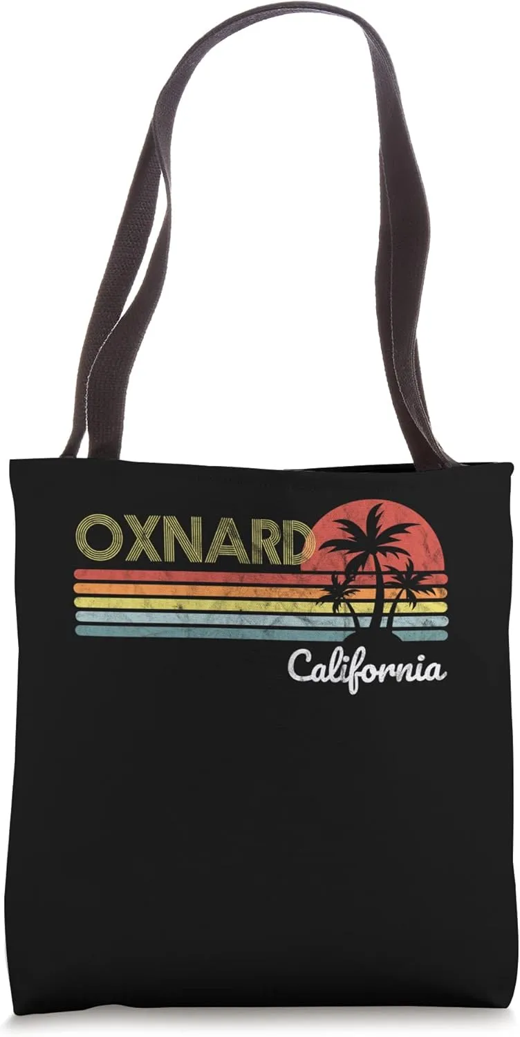 Oxnard, CA California visitor native tourist 70s 80s style Tote Bag