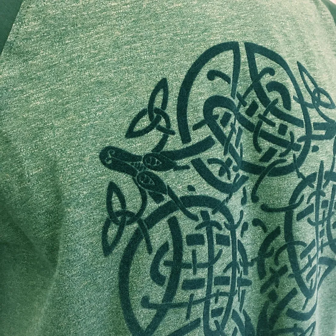 Patrick Francis T-Shirt Men Ireland Celtic Design 100% Cotton Short Sleeve Moss Green