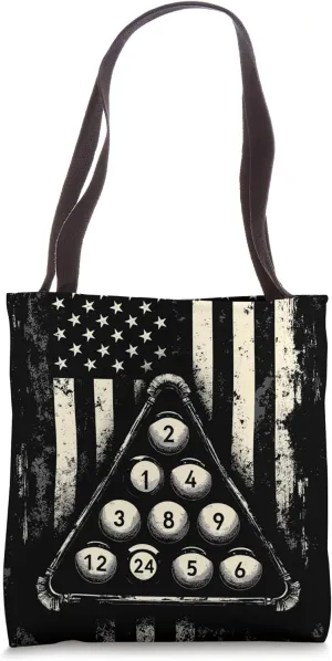 Patriotic Billiards Tote Bag