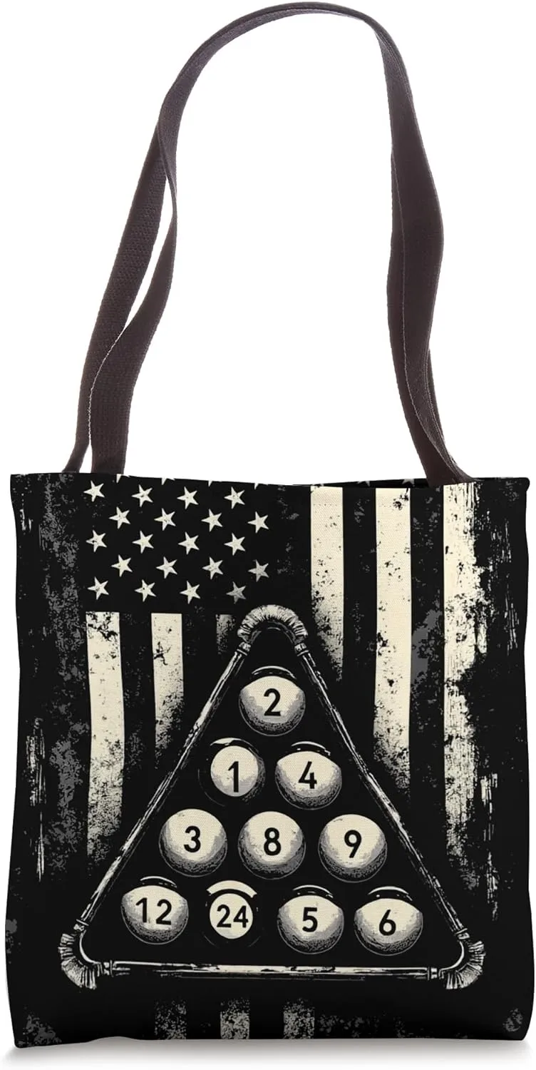 Patriotic Billiards Tote Bag