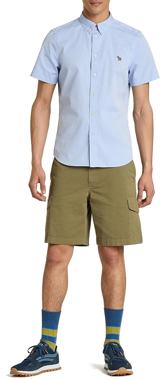 Paul Smith Ps Mens Ss Casual Fit Shirt Zeb Badge
