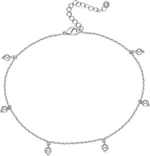 PAVOI 14K Gold Plated Charm Link Chain Anklets for Women | Dainty Cubic Zirconia Boho Dot Evil Eye Star Station Solitaire Pearl Beaded Festival Adjustable Gold Anklets