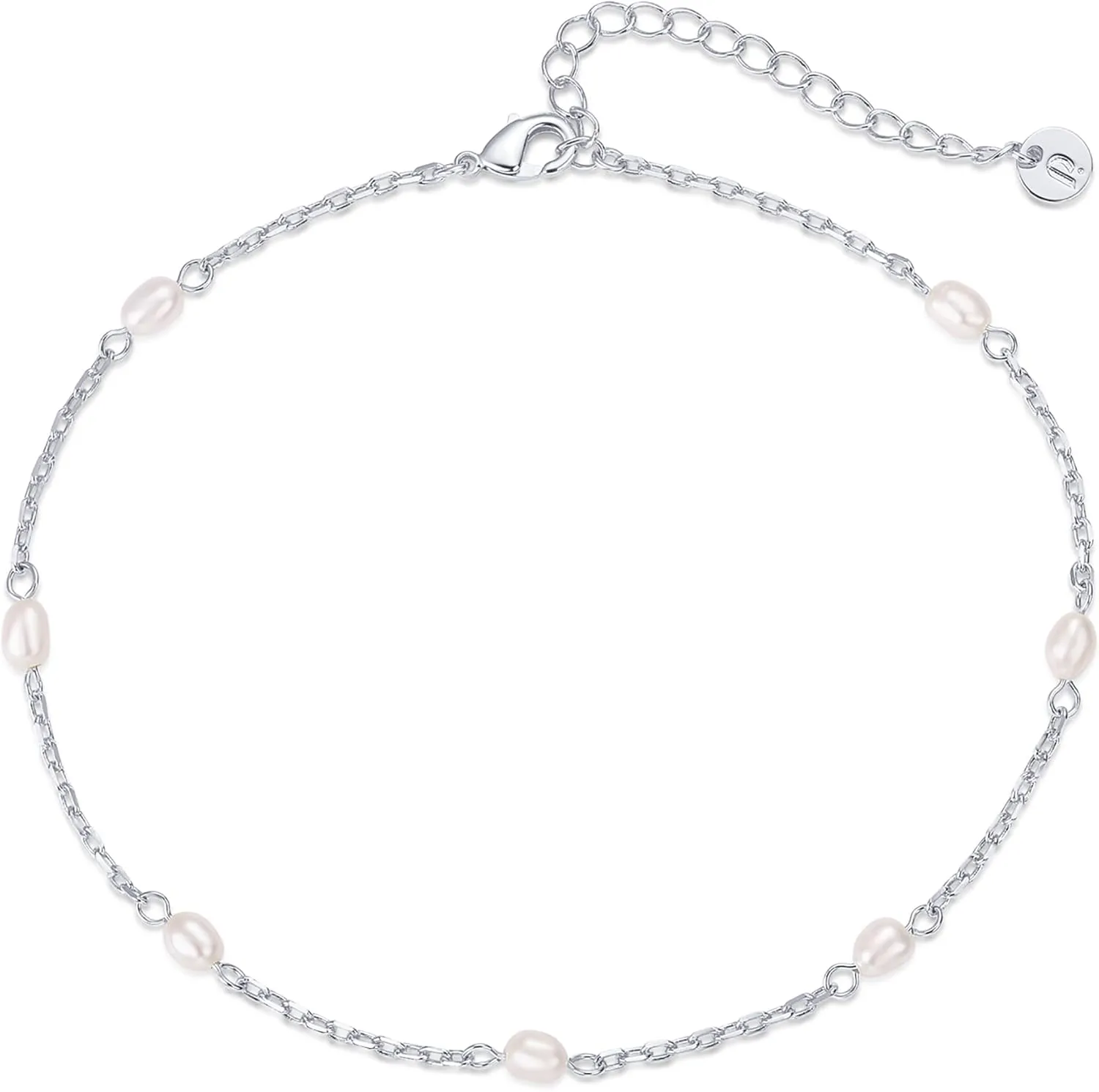 PAVOI 14K Gold Plated Charm Link Chain Anklets for Women | Dainty Cubic Zirconia Boho Dot Evil Eye Star Station Solitaire Pearl Beaded Festival Adjustable Gold Anklets