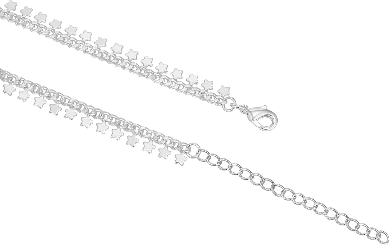 PAVOI 14K Gold Plated Charm Link Chain Anklets for Women | Dainty Cubic Zirconia Boho Dot Evil Eye Star Station Solitaire Pearl Beaded Festival Adjustable Gold Anklets