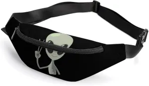 Peace Printed Crossbody Fanny Pack Waist Packs Adjustable Shoulder Bags Sling Bag for Hiking Running Cycling