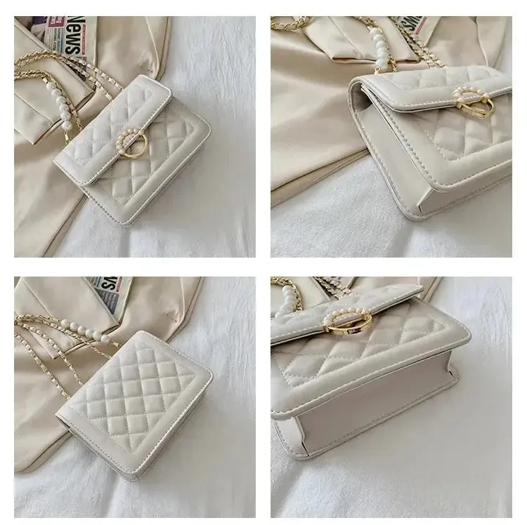 Pearl Chain Sling Bags