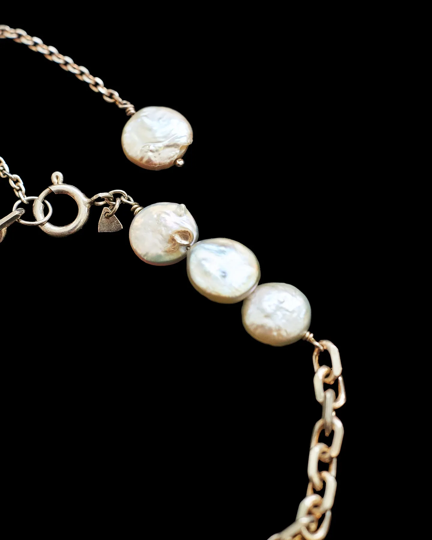 Pearl Choker Amulet Necklace
