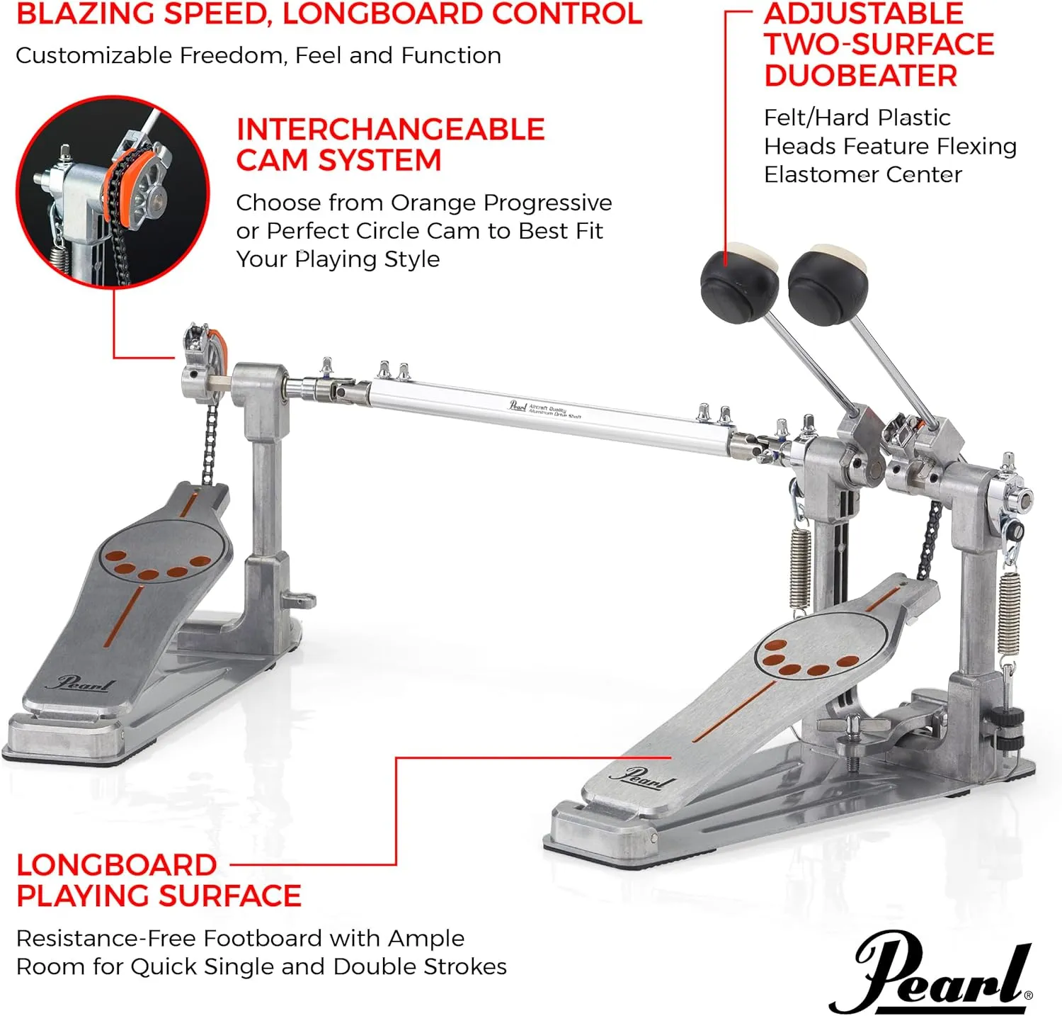 Pearl P932 Longboard Double Bass Drum Pedal