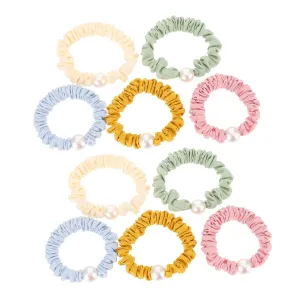 Pearl Ponytail Holder Wristlet Stylish Hair Bands Wrist Band Hair Ring Hair Styling Holder Colorful Hair Ties
