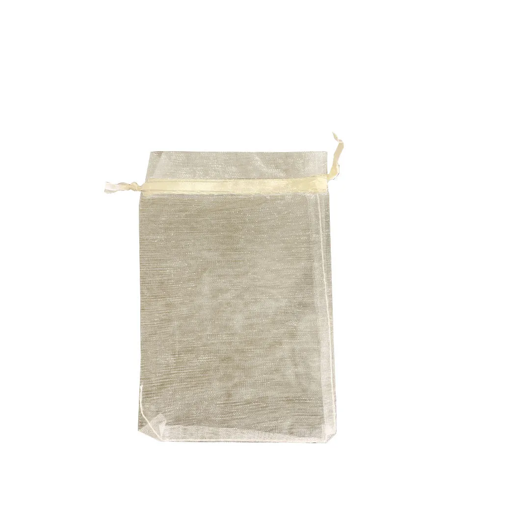 Pearl White Organza Sheer Gift Bags
