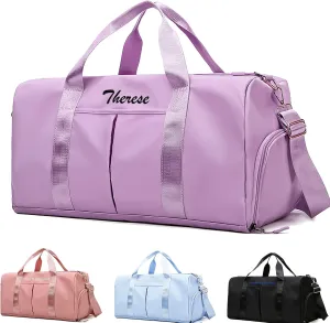 Personalized Duffel Bag for Travel with Name Custom Gym Bag Embroidered Weekender Bags Customized Overnight Bag for Women Men