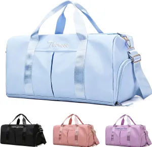 Personalized Duffel Bag for Travel with Name Custom Gym Bag Embroidered Weekender Bags Customized Overnight Bag for Women Men