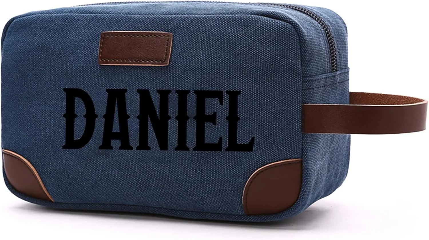 Personalized Toiletry Bag for Men Custom Embroidered Name Toiletry Bag Canvas Shower Bag Gift for Father Befriend