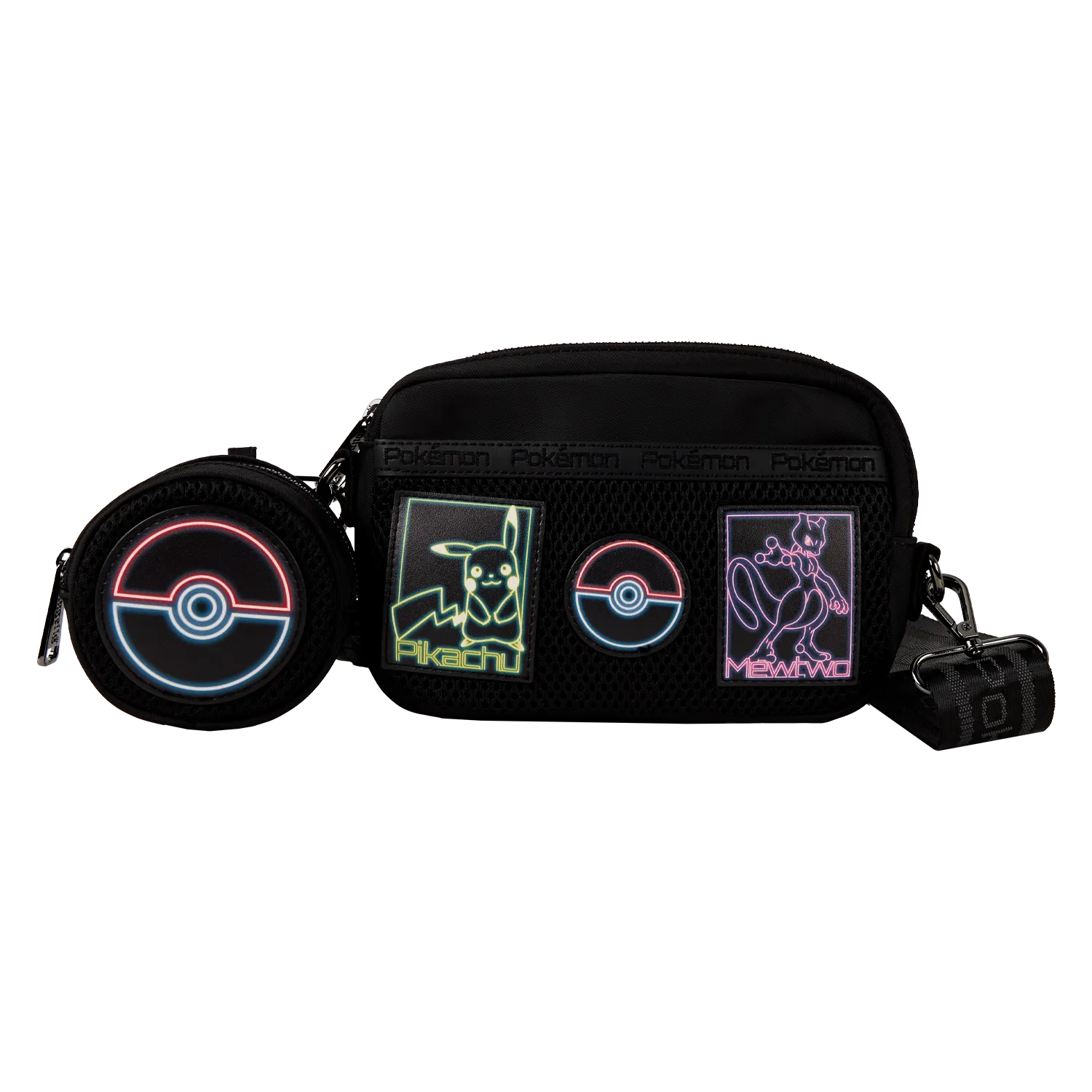 Pokemon Loungefly Nylon Sling Bag with Coin Bag