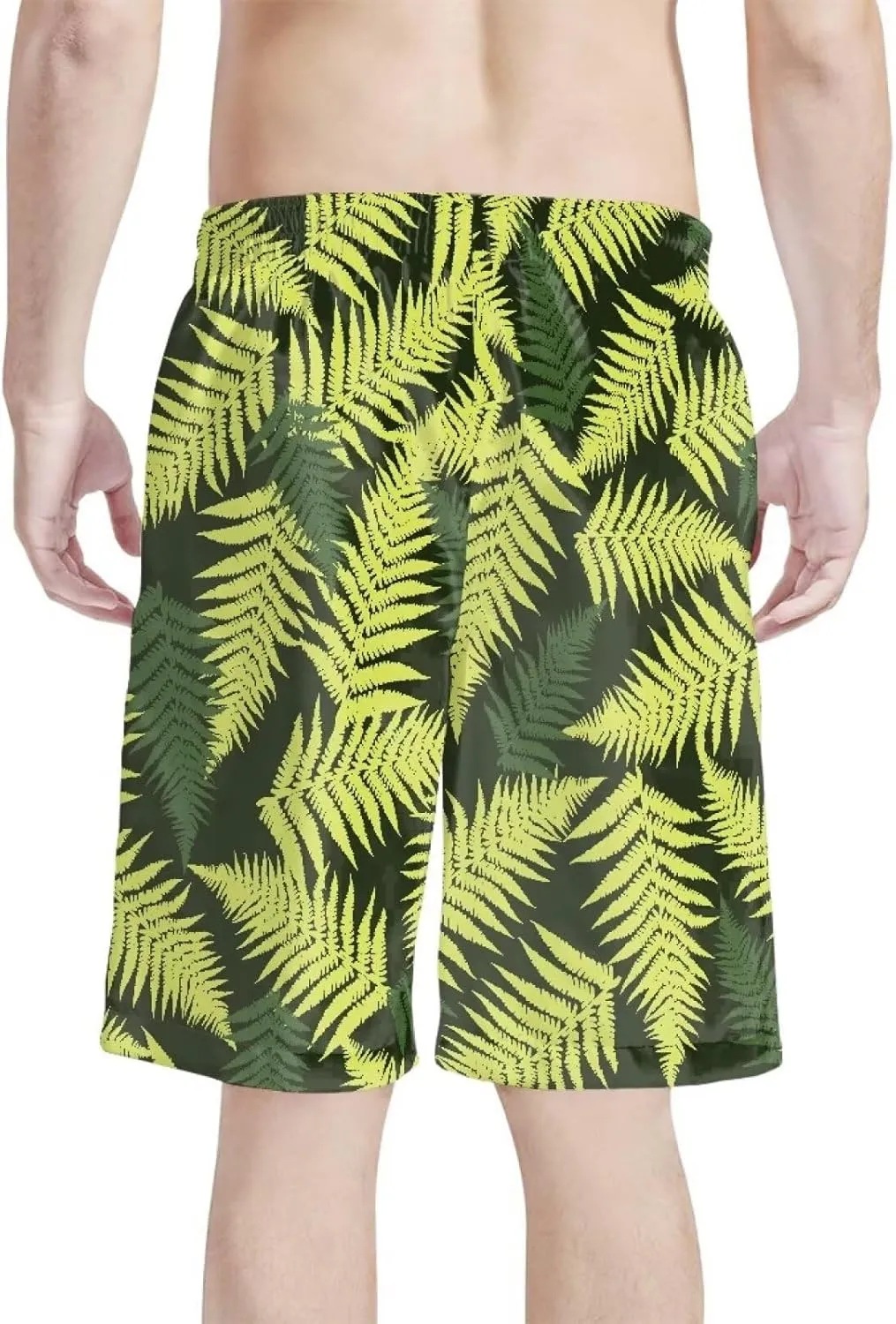 Polynesian Style Print Running Shorts for Men Gym Shorts Boho Clothes Polynesian Hibiscus Pattern Custom Beach Short