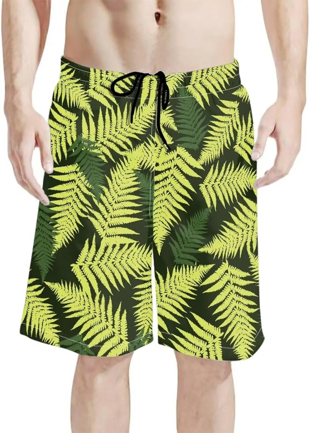 Polynesian Style Print Running Shorts for Men Gym Shorts Boho Clothes Polynesian Hibiscus Pattern Custom Beach Short