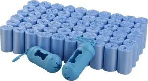 Poop Bags-Dog Waste Bags, 60 Rolls /1200 Counts Doggy Poop Bags, Unscented   2 Dispensers