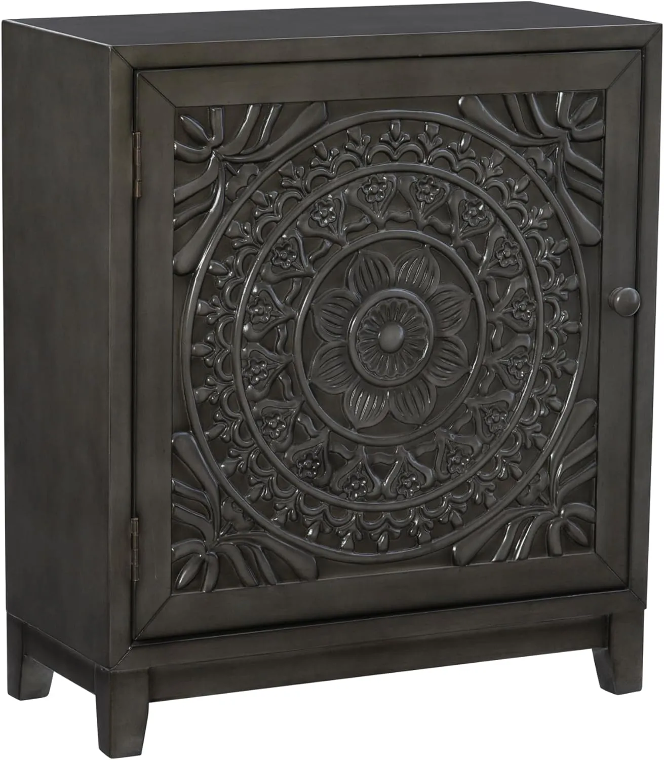 Powell Hadrik Dark Grey Accent Cabinet