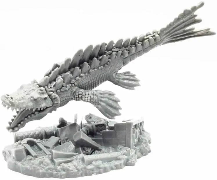 Reaper Crocosaurus (Crocodile-Dragon) Miniature 25mm Heroic Scale Figure