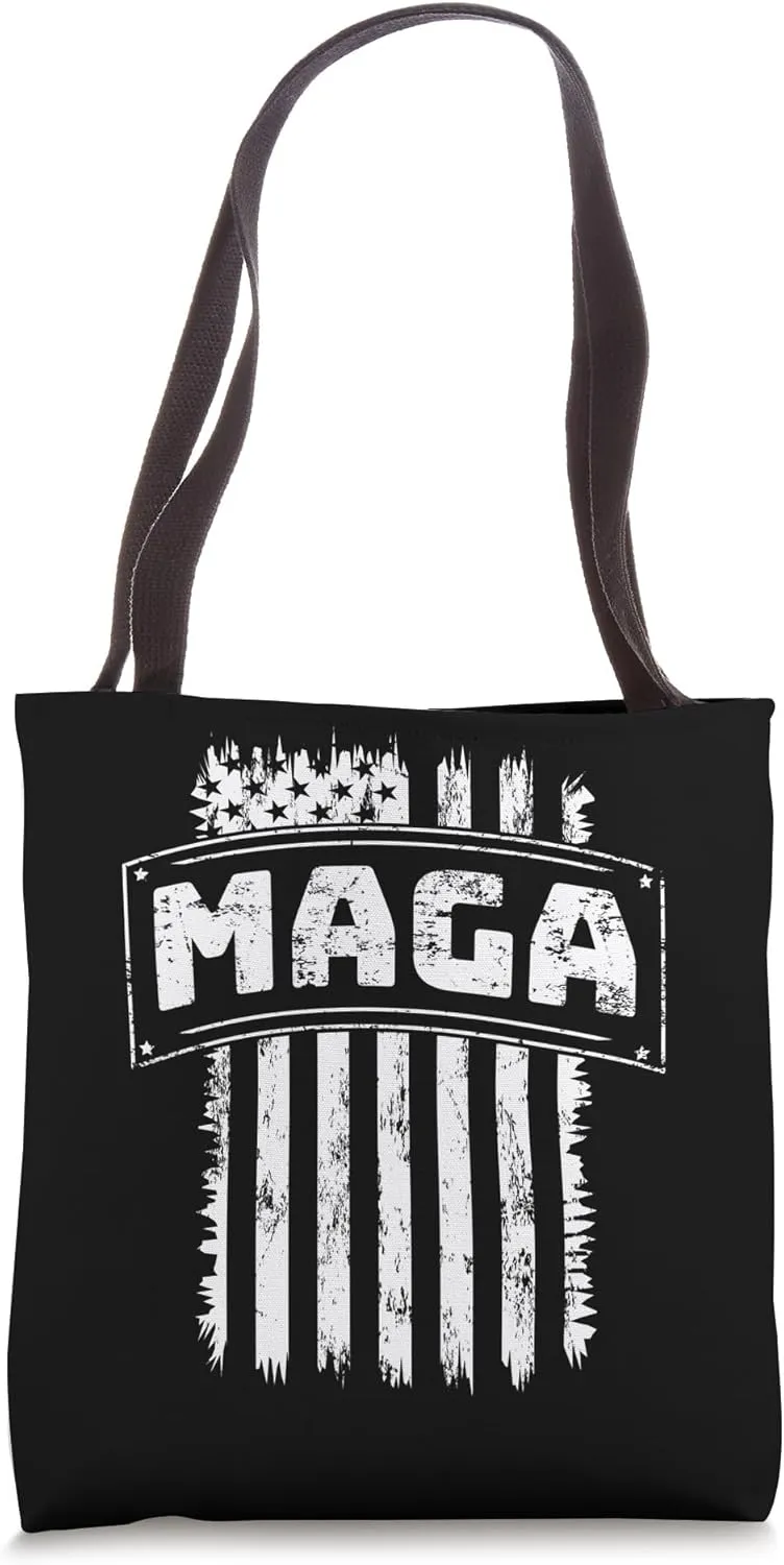 Republican Stars and Stripes MAGA Political 47th President Tote Bag