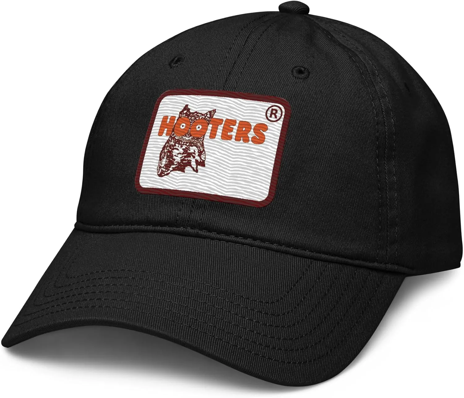 Restaurant Hootie the Owl Mascot Logo Adjustable Baseball Hat