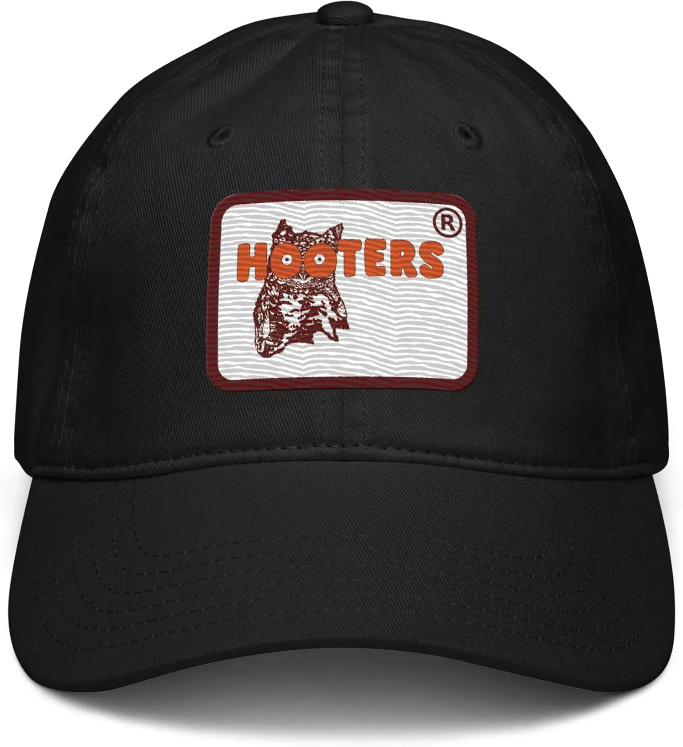Restaurant Hootie the Owl Mascot Logo Adjustable Baseball Hat