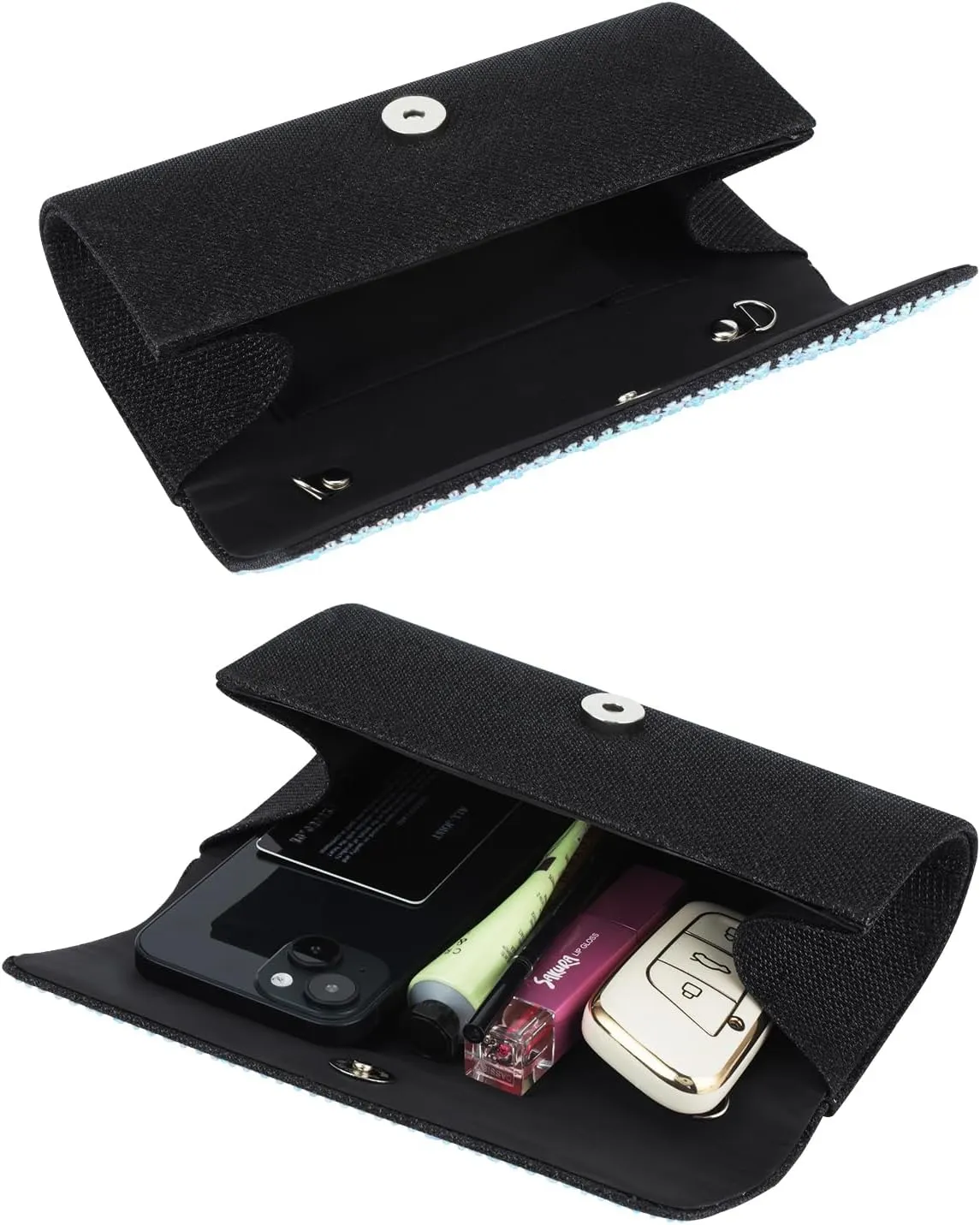 Rhinestone Clutch Purse for Women Sparkling Party Evening Bag Formal Wedding Cocktail Handbag Prom Money Purse