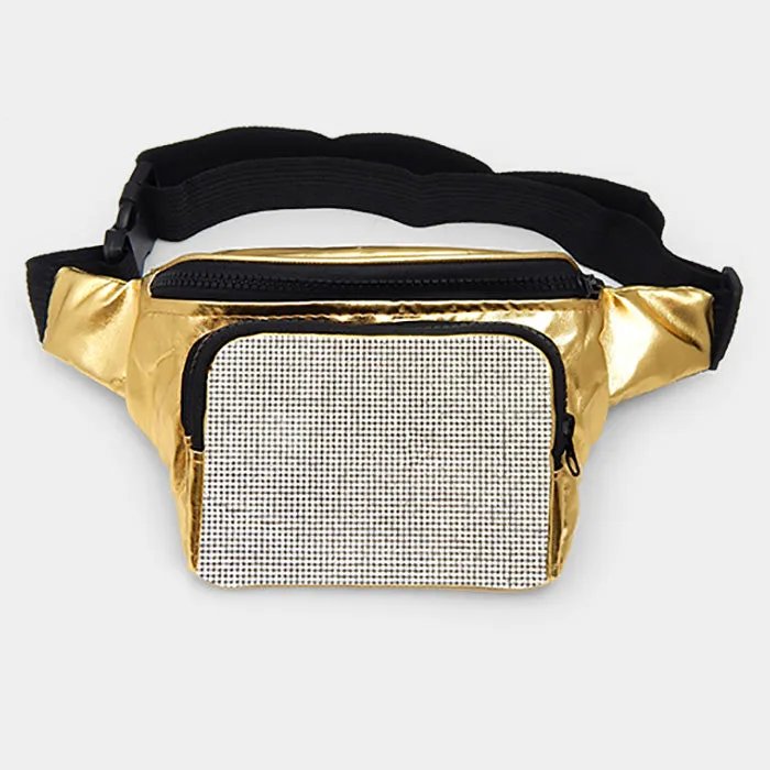 Rhinestone Embellished Fanny Pack