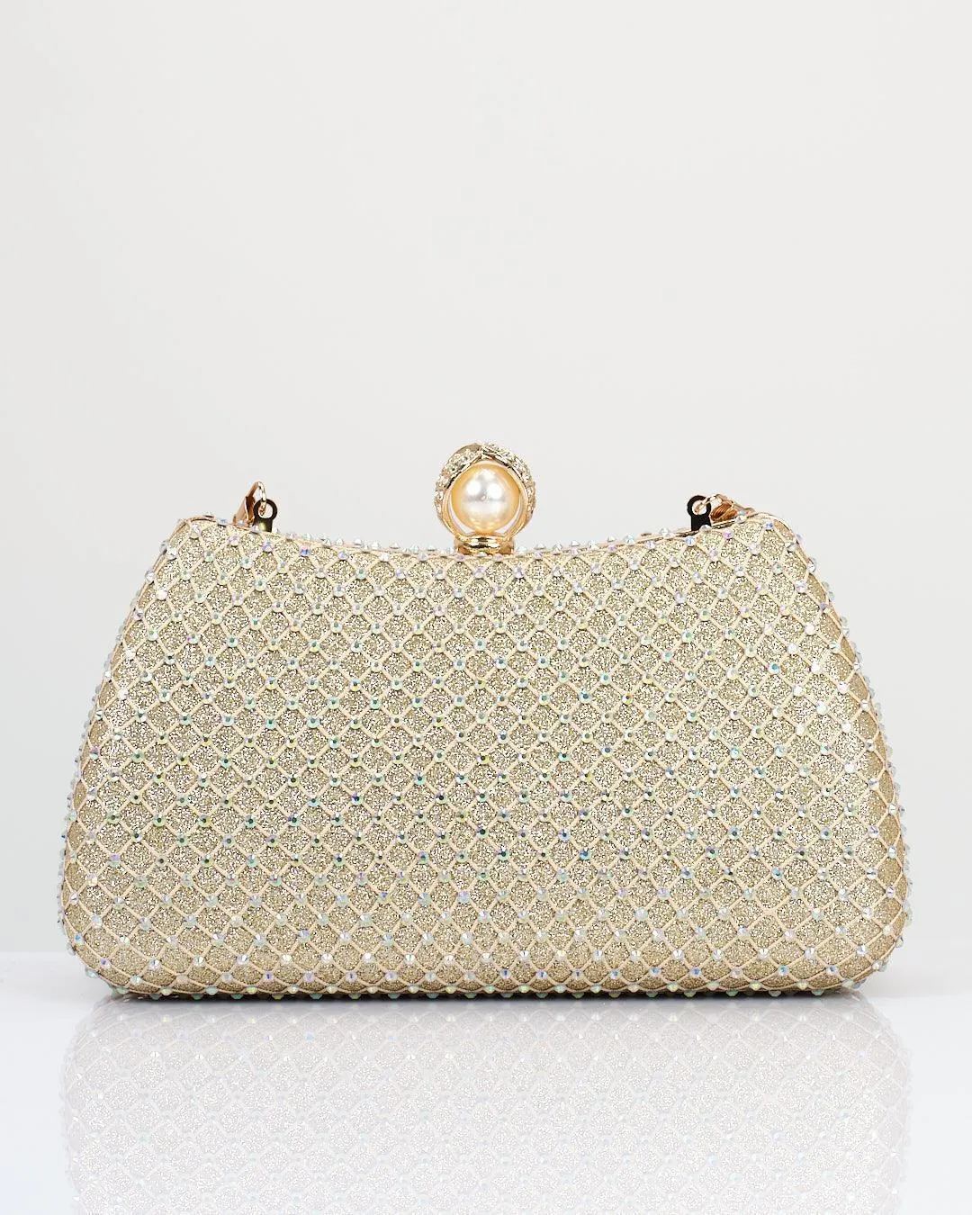 RHINESTONE EMBELLISHED HANDBAG