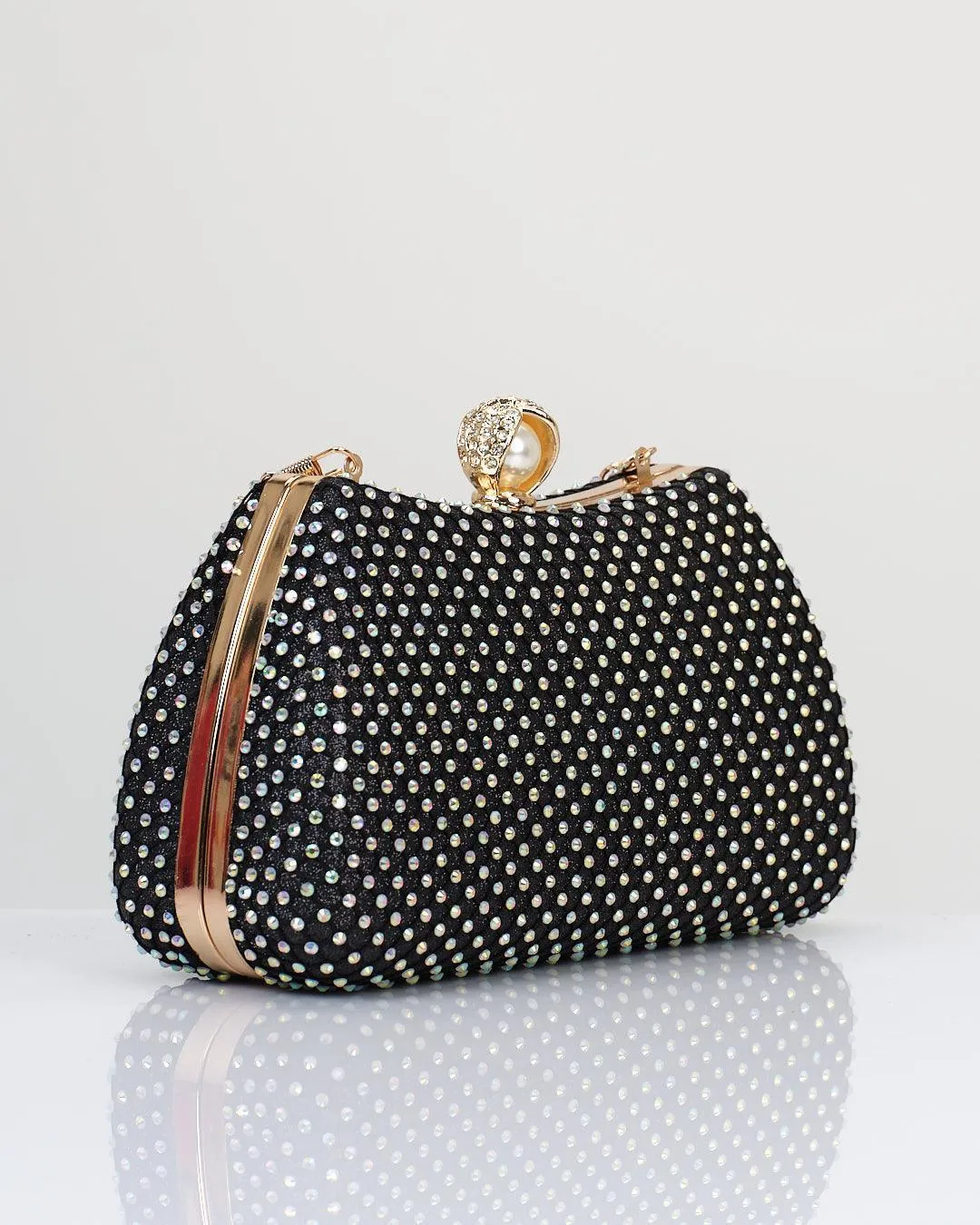 RHINESTONE EMBELLISHED HANDBAG