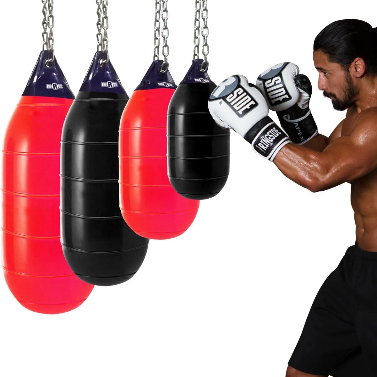Ringside Hydroblast Water Heavy Bag - Large, Red - MMA Water Bag - Mixed Martial Arts - Adult