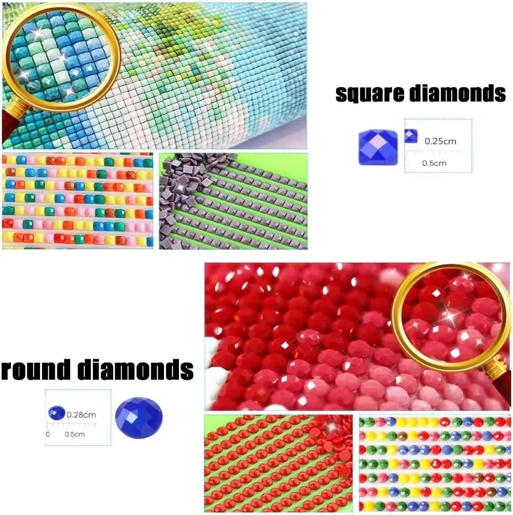 River Forest Diamond Painting Kits for Adults, Paint By Numbers Kit for Adults, Diamond Art Kits for Adults, Art Supplies for Adults Craft Kits, Gem Art Diamond Dots, Home Wall Decor, 24x71inch A206