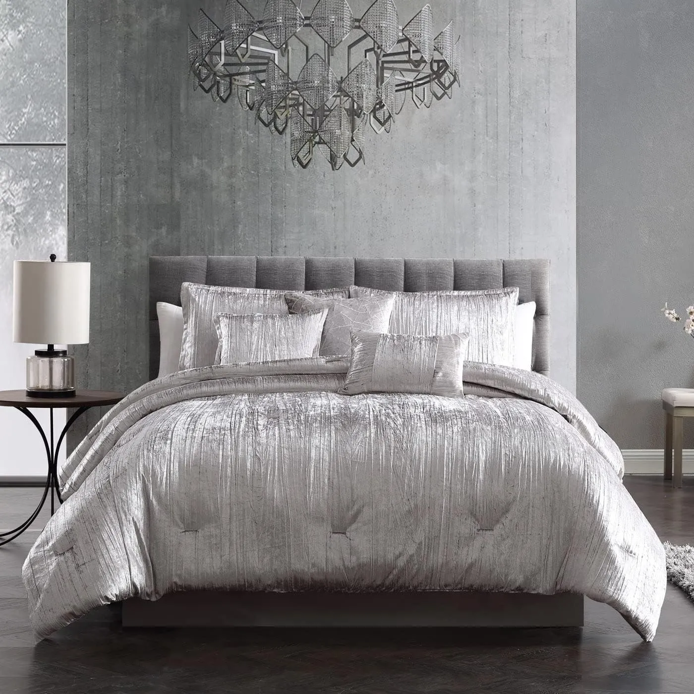 Riverbrook Home Turin Comforter Set, King, Blush, 7 Piece Set