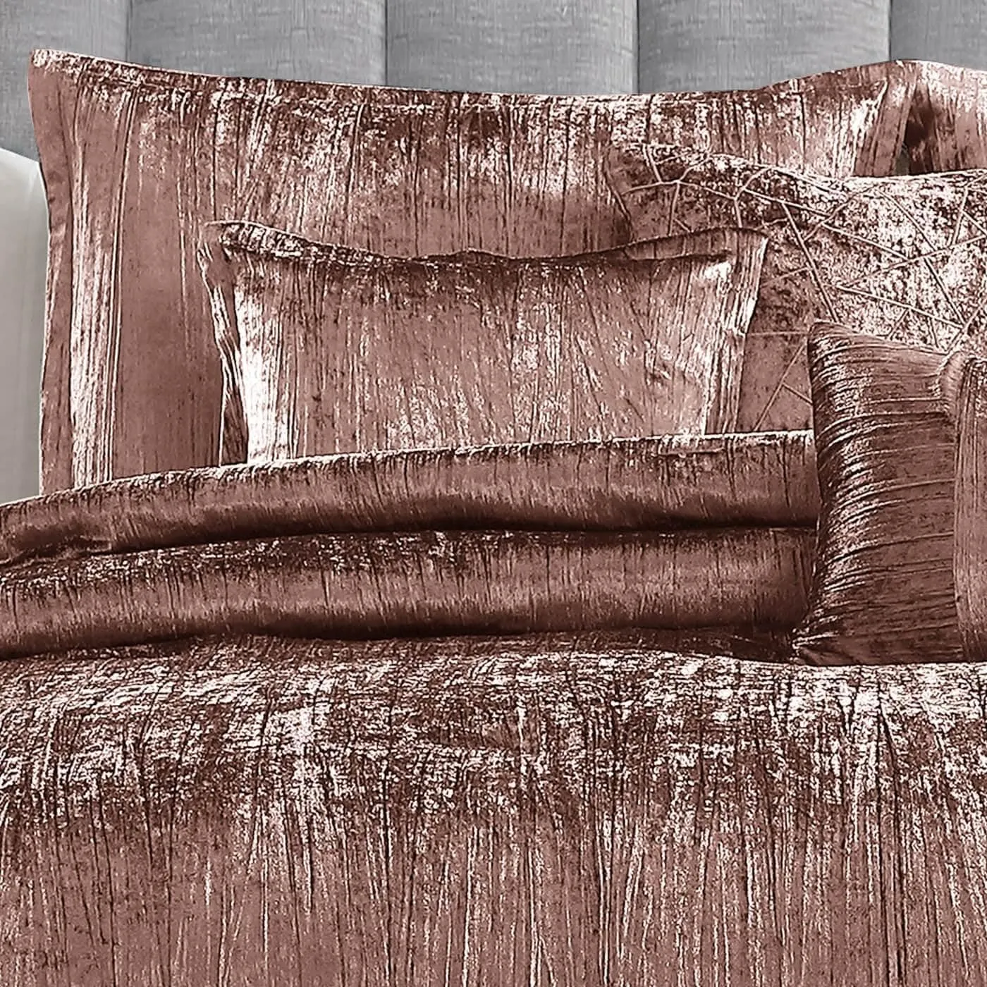 Riverbrook Home Turin Comforter Set, King, Blush, 7 Piece Set