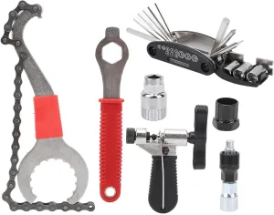 Road Bike Flywheel Removal Tool Kits Chain Breaker Cycling Multitool Bicycles Cranks Extractors Pullers Maintenance Tool