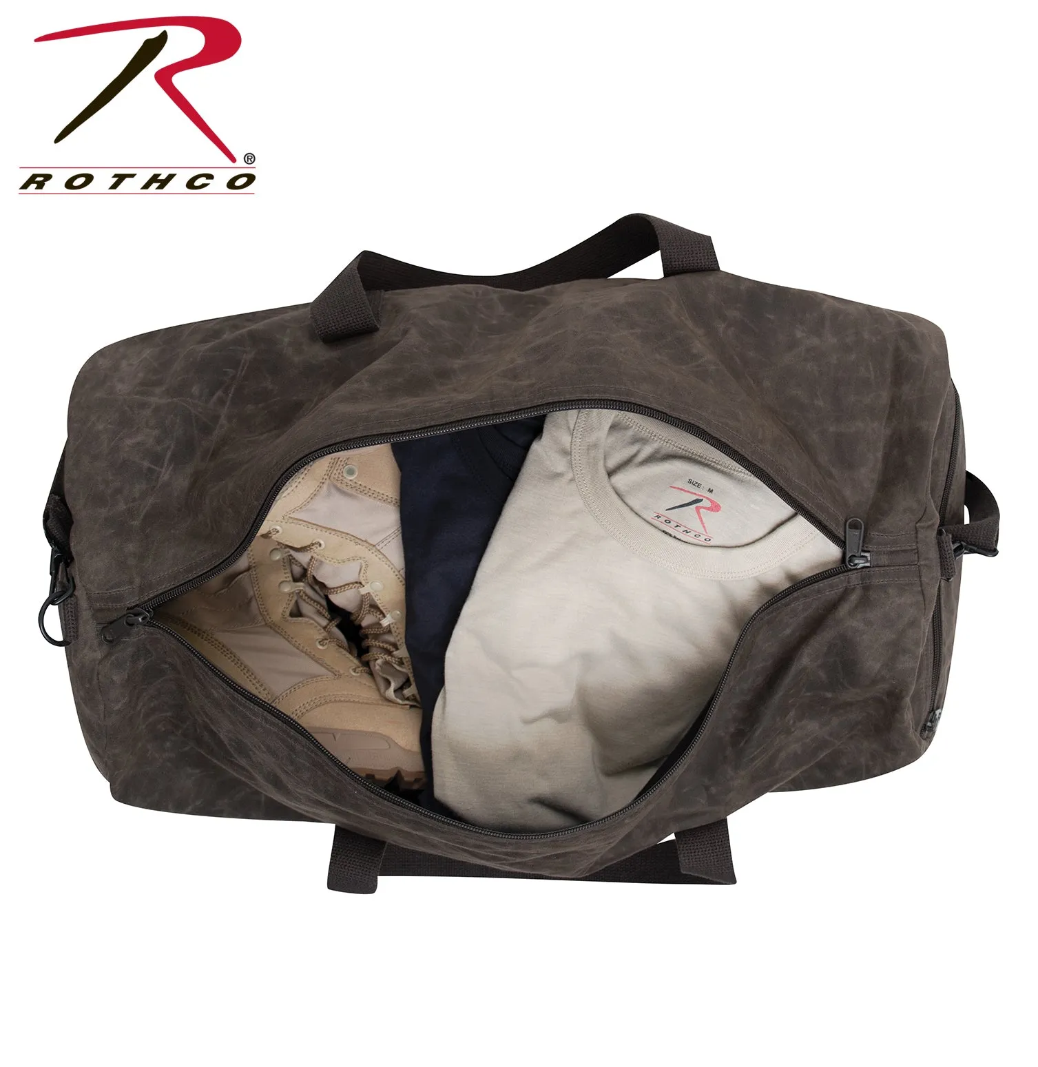 Rothco Waxed Canvas Shoulder Duffle Bag - 24 Inch