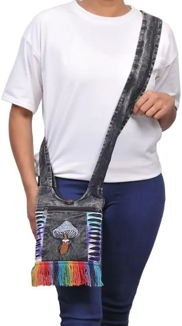 ROYAL The Collection Small Hippie Phone Purse Crossbody, Boho Travel Bag