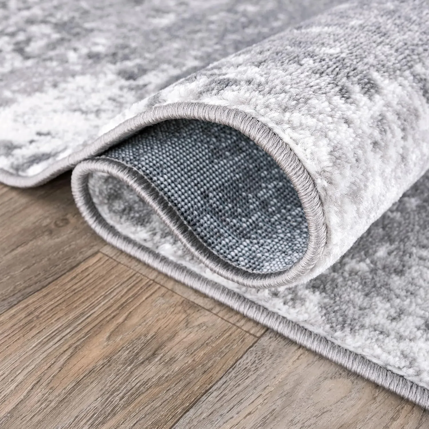 Rugshop Distressed Abstract Area Rug 3'3"x 5' Gray