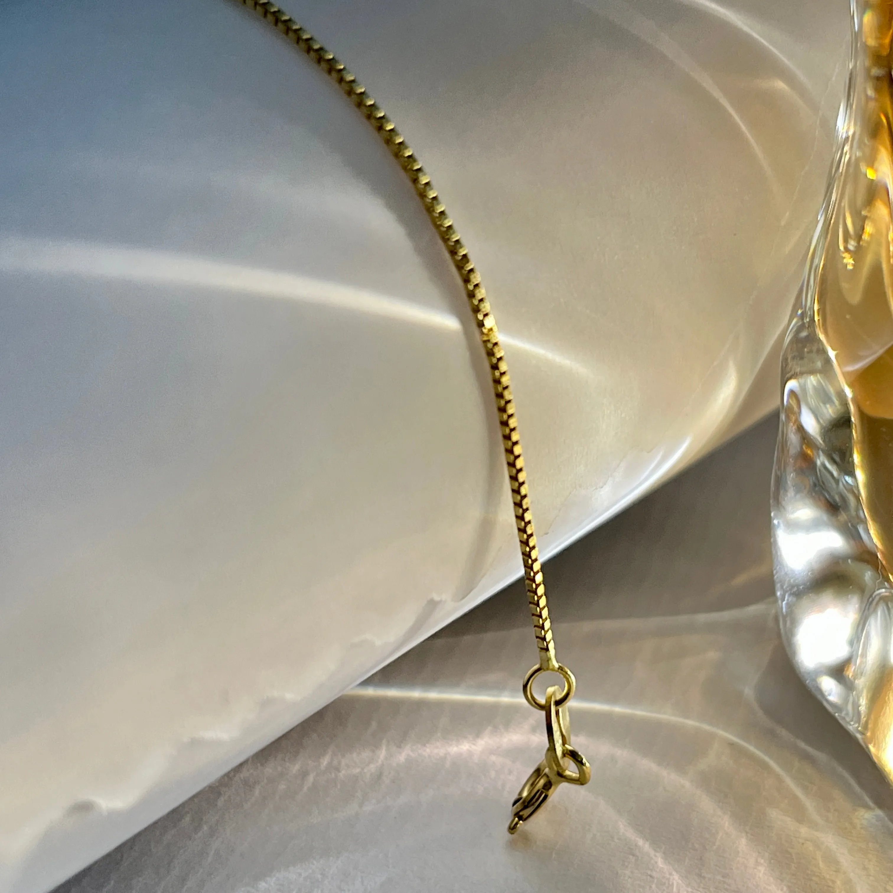 S925 Silver 0.8mm Box Chain For Pendant Wholesale