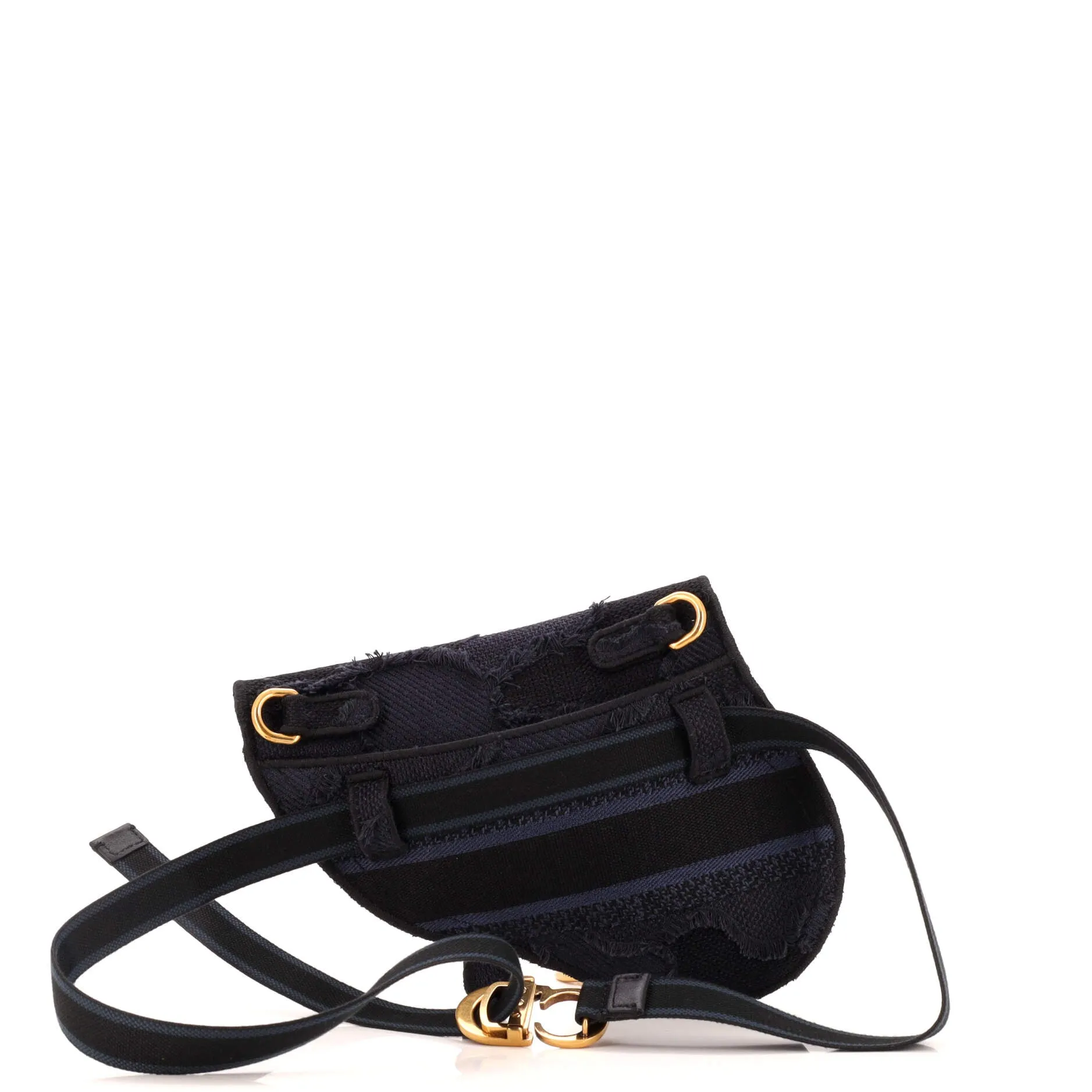 Saddle Belt Bag Camouflage Embroidered Canvas