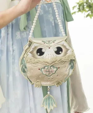 Sage Owl Crossbody Bag