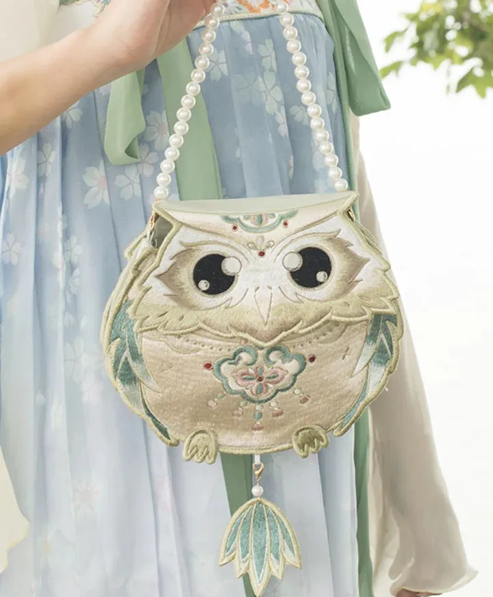 Sage Owl Crossbody Bag