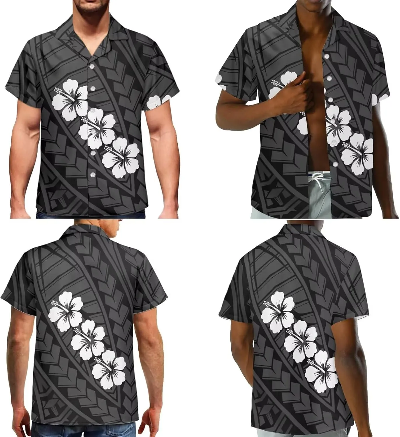 Samoa Couple Outfit Puletasi Samoa Dress Polynesian Shirts for Men Puletasi Samoan Traditional Dress Hawaiian