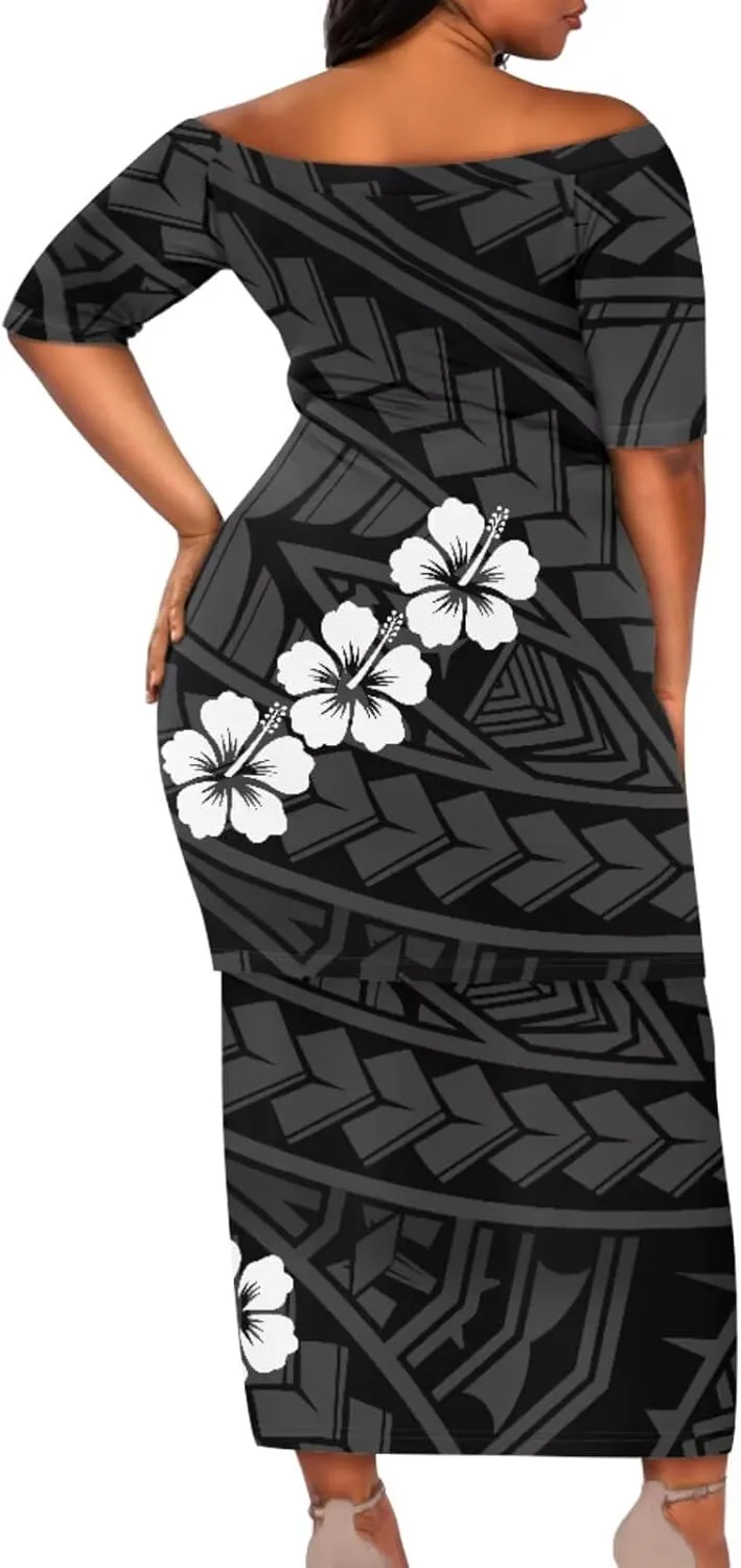 Samoa Couple Outfit Puletasi Samoa Dress Polynesian Shirts for Men Puletasi Samoan Traditional Dress Hawaiian