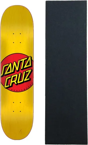 Santa Cruz Skateboards Deck Classic Dot Yellow 7.75" x 31.61" with Grip