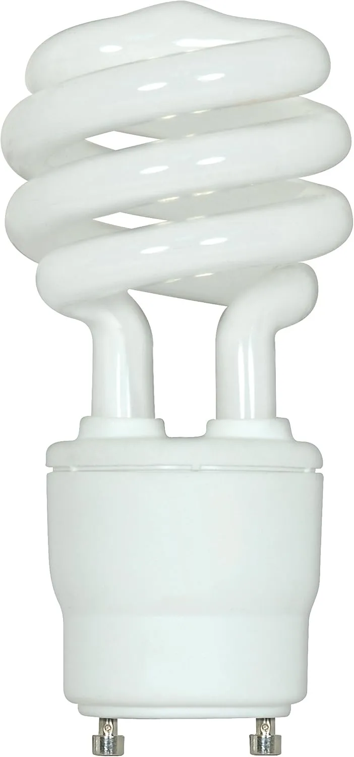 Satco S8207 26 Watt (120 Watt) 1750 Lumens Mini Spiral CFL Soft White 2700K GU24 Base Light Bulb